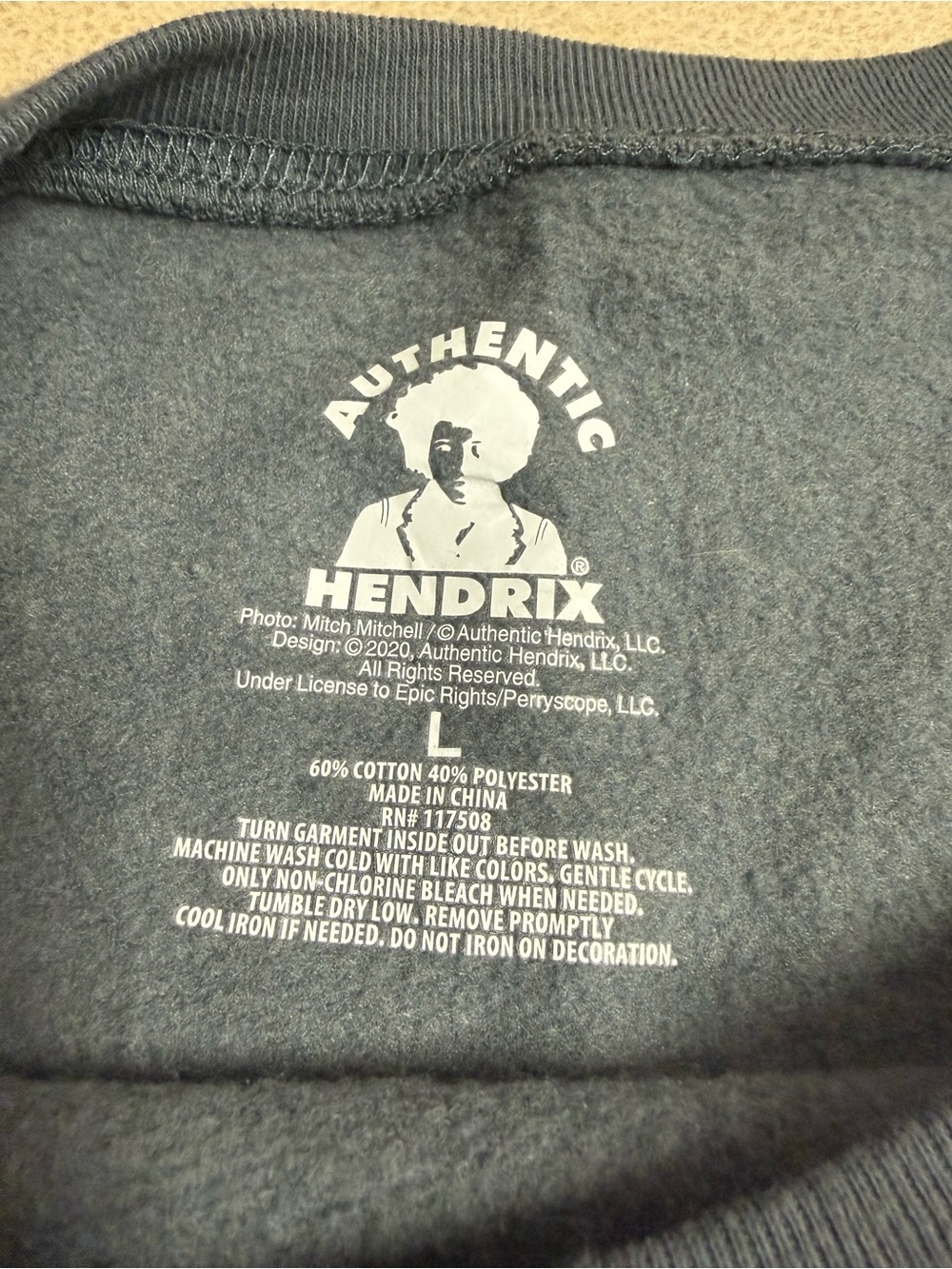 Official Authentic Hendrix Psychedelic Drip Crewneck - Picture 3 of 4
